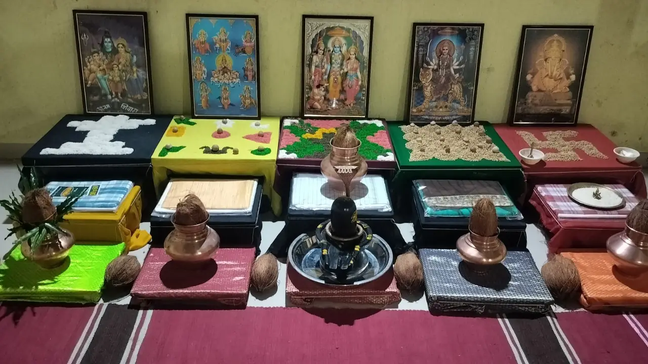 काल सर्प पूजा की सामग्री और मंडप, त्र्यंबकेश्वर